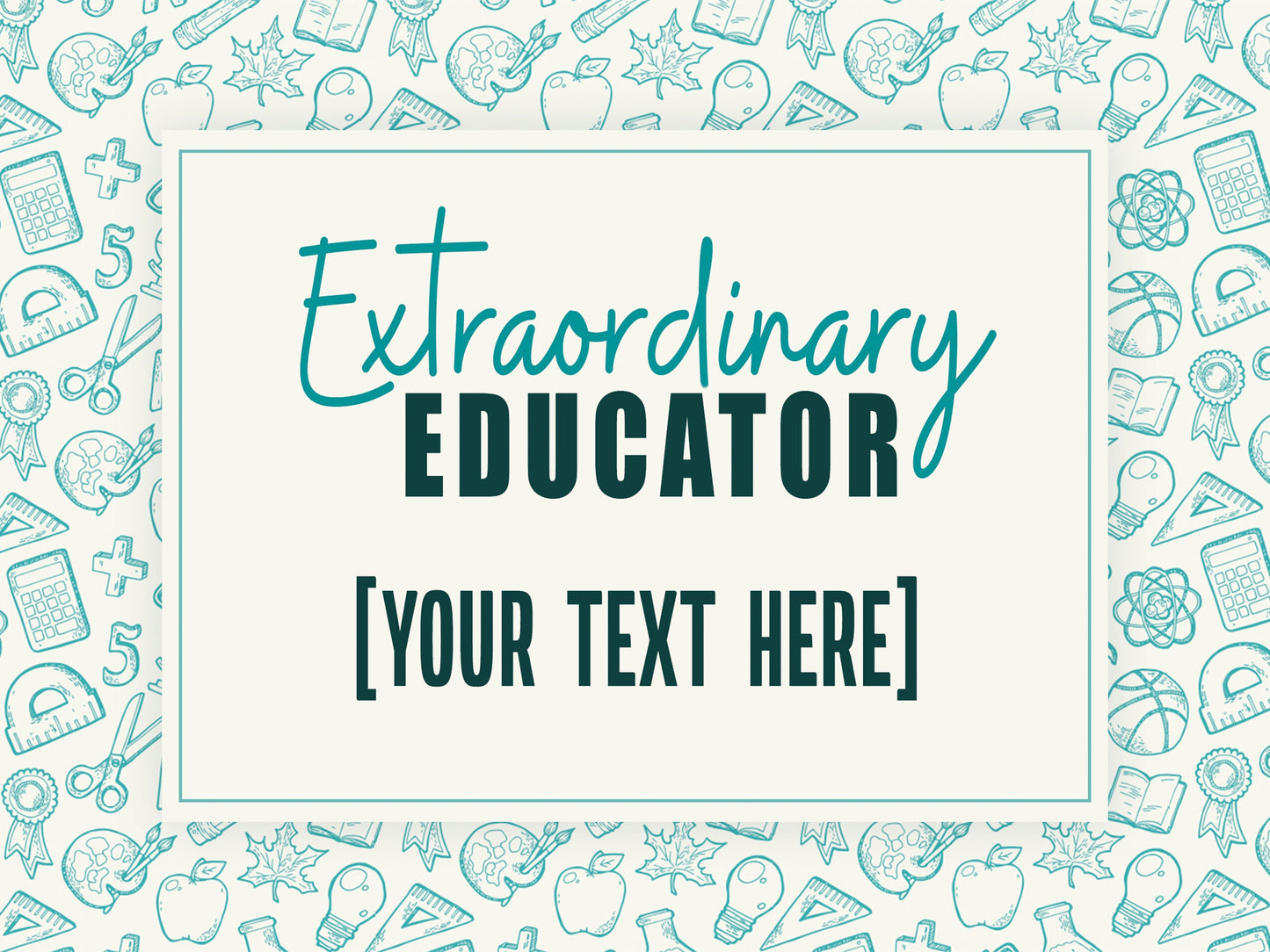 Extraordinary Educator Custom Candle