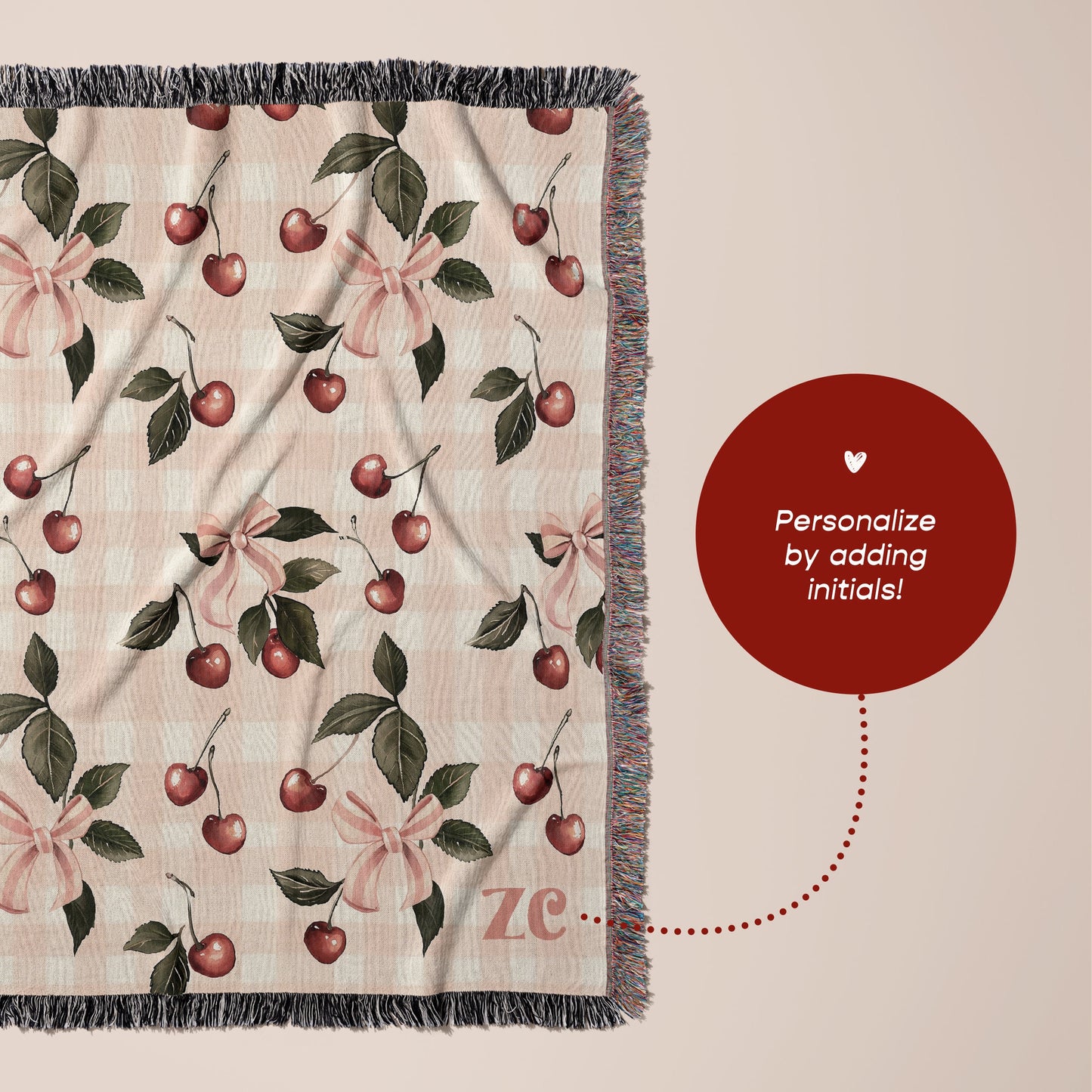 Dark Coquette Woven Blanket