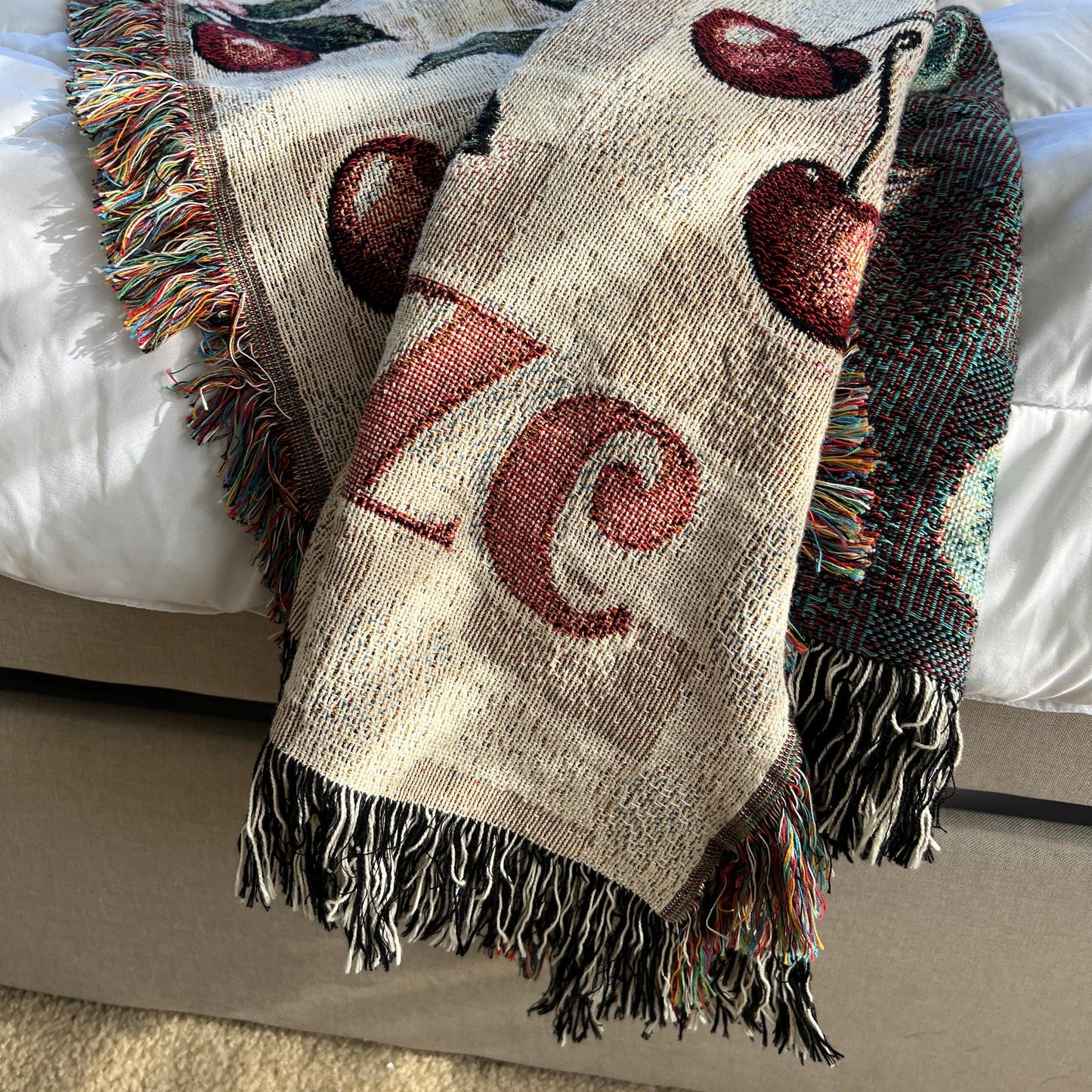 Dark Coquette Woven Blanket