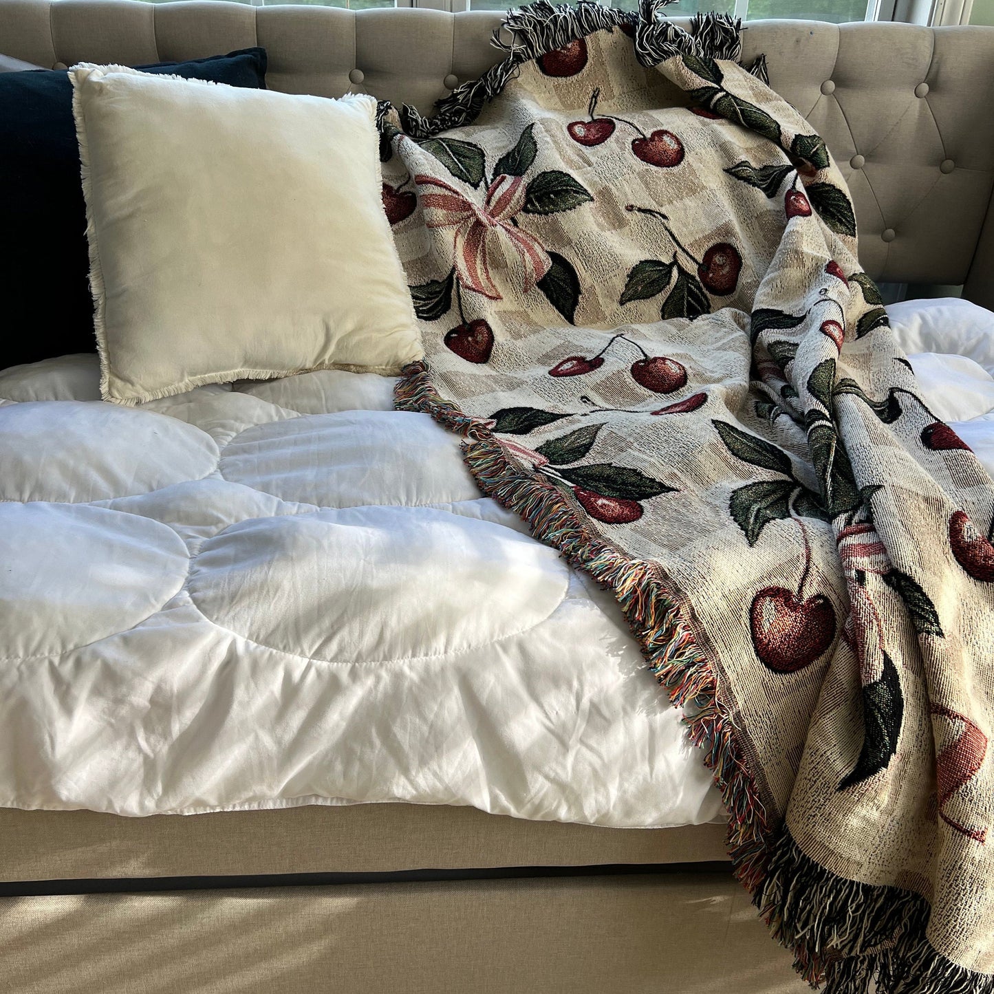 Dark Coquette Woven Blanket