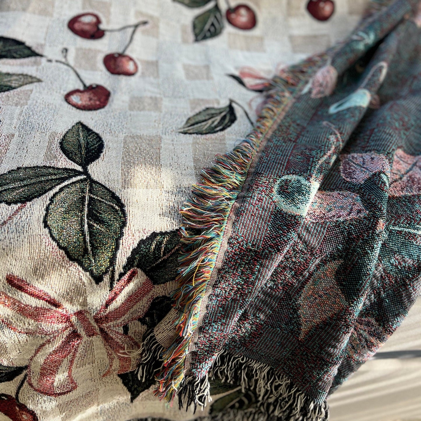 Dark Coquette Woven Blanket