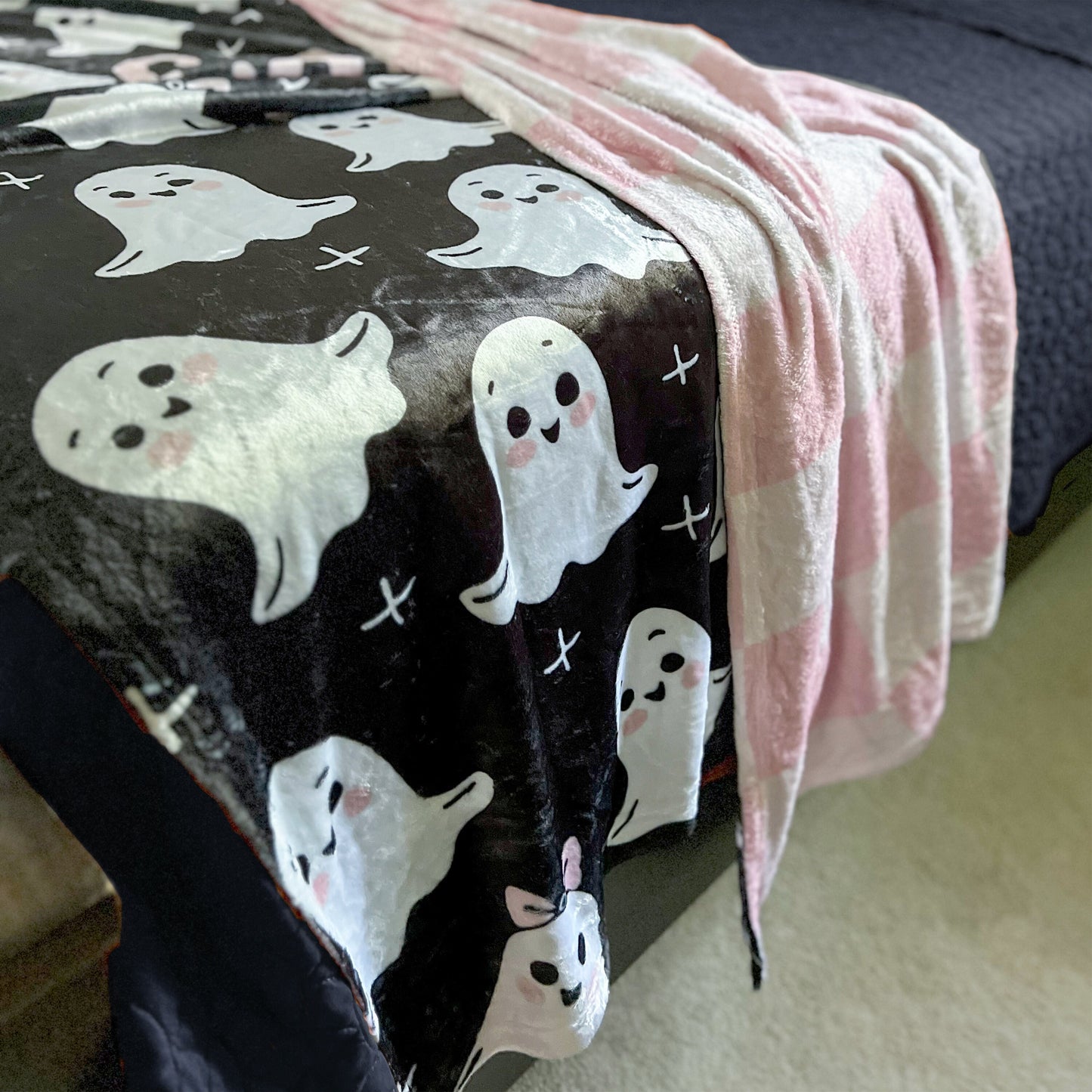 Spooky Cozy Ghost Blanket