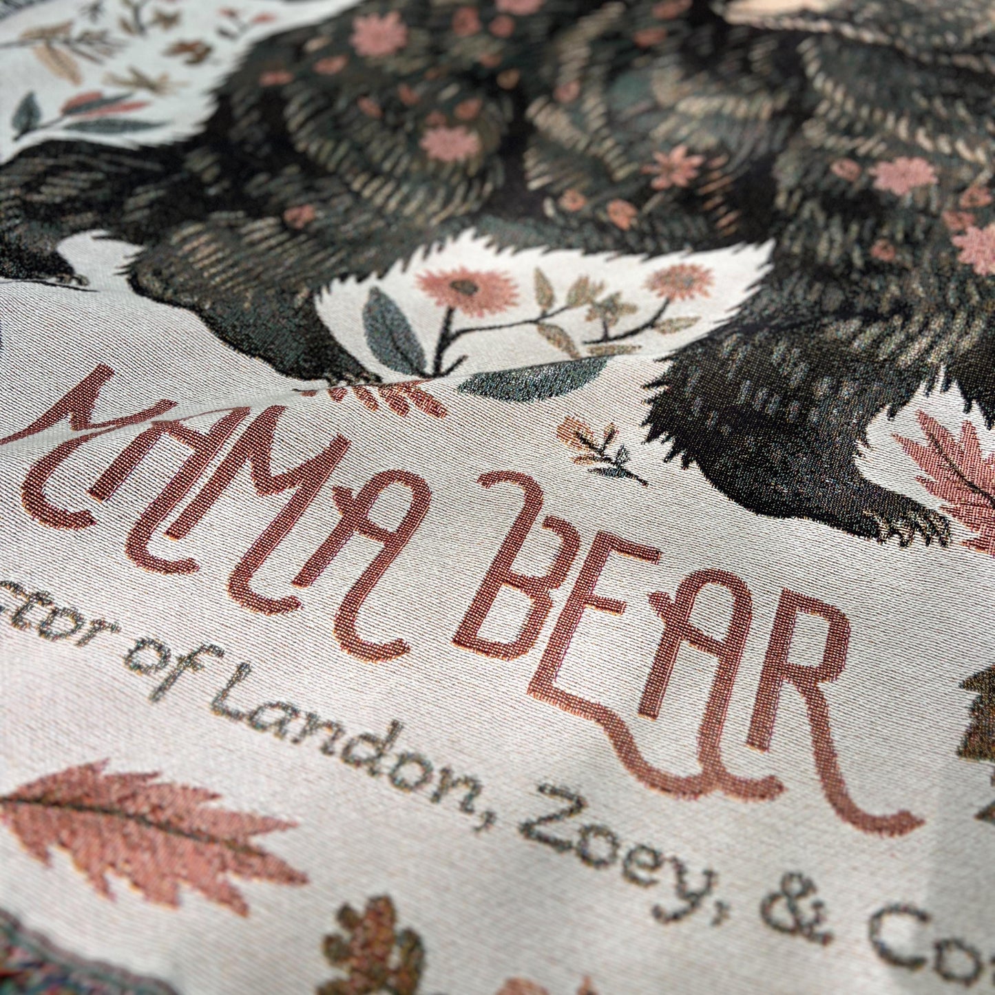 Mama Bear Personalized Throw Blanket