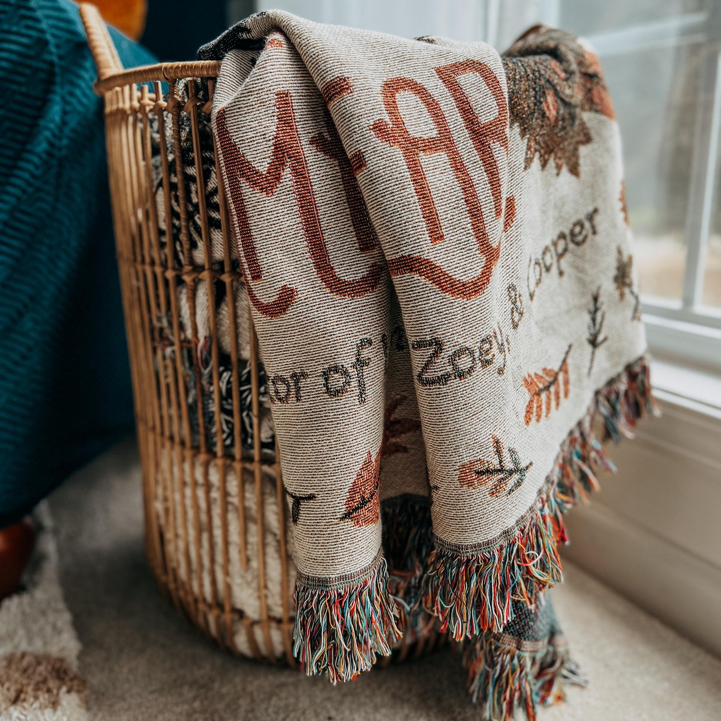Mama Bear Personalized Throw Blanket