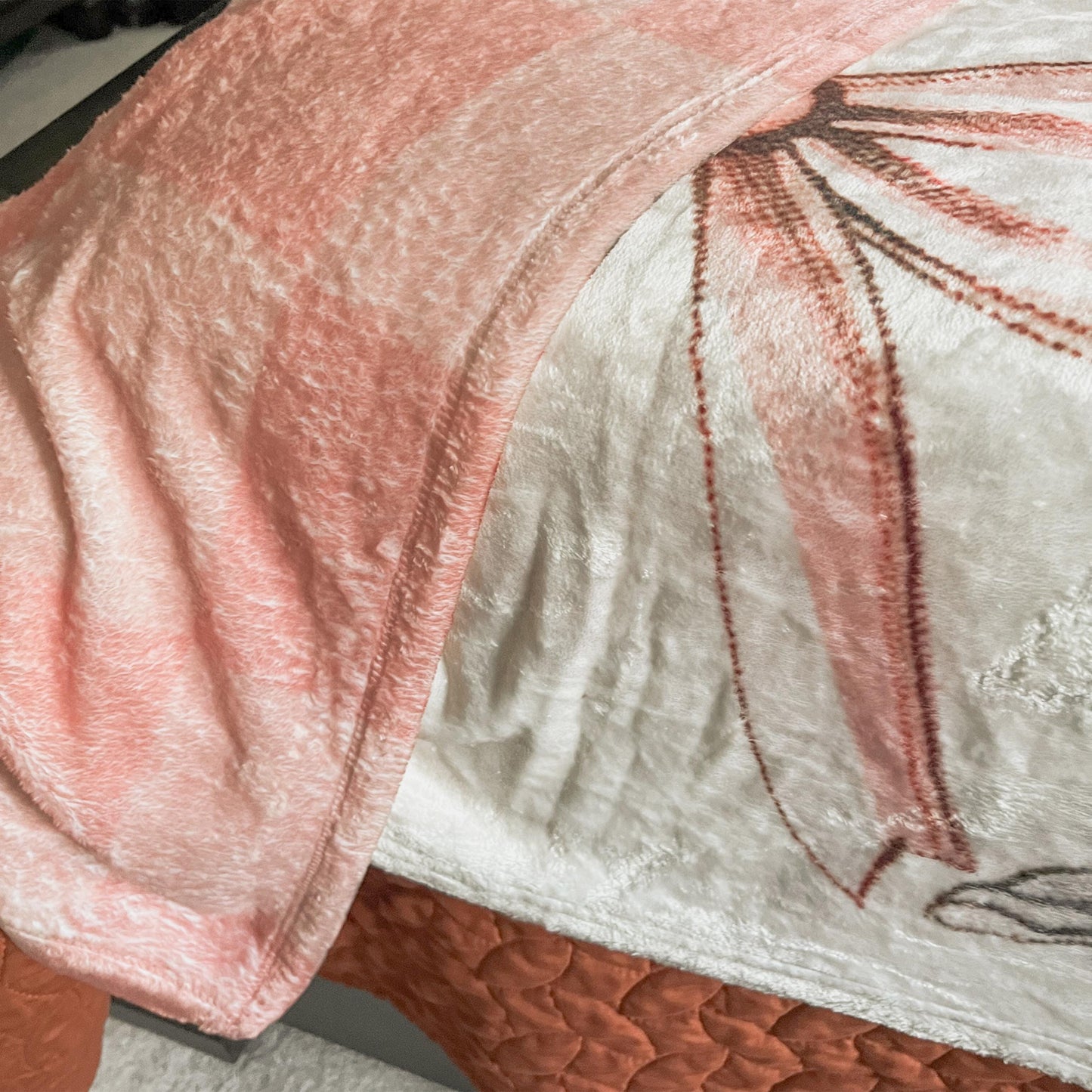 Coquette Pink Bow Blanket