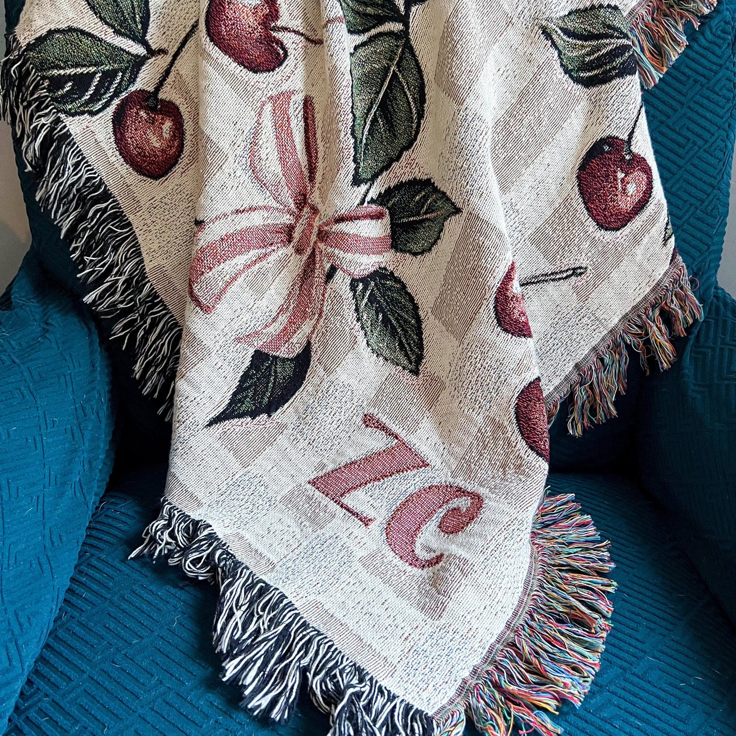 Dark Coquette Woven Blanket
