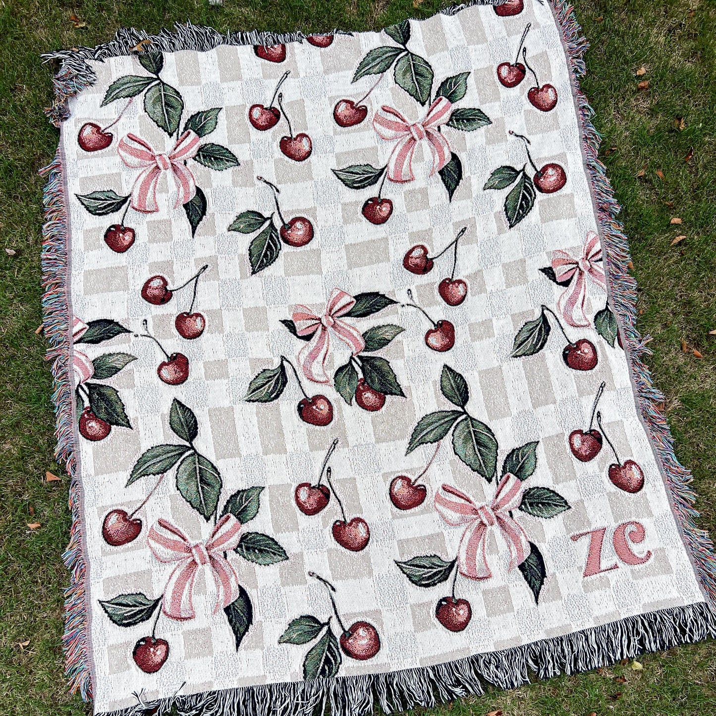 Dark Coquette Woven Blanket