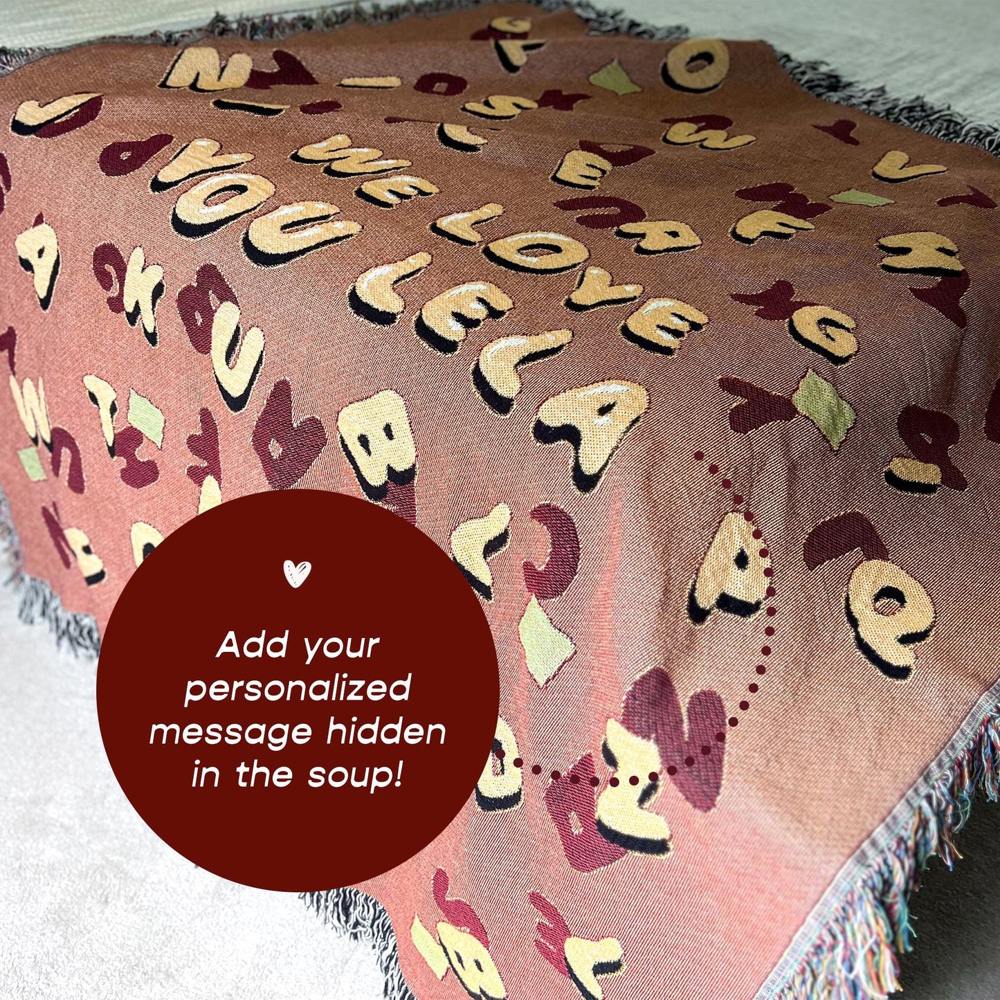 Alphabet Soup Blanket
