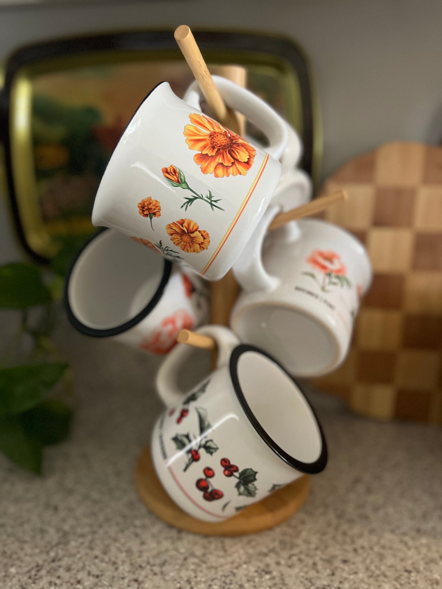 Birth Month Flower Mugs