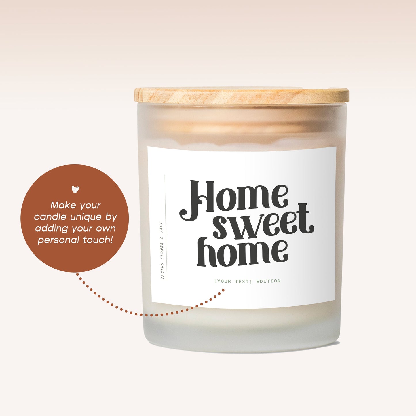 Home Sweet Home Custom Soy Candle