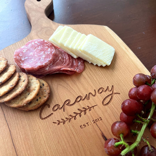 Cherry Wood Custom Charcuterie Board