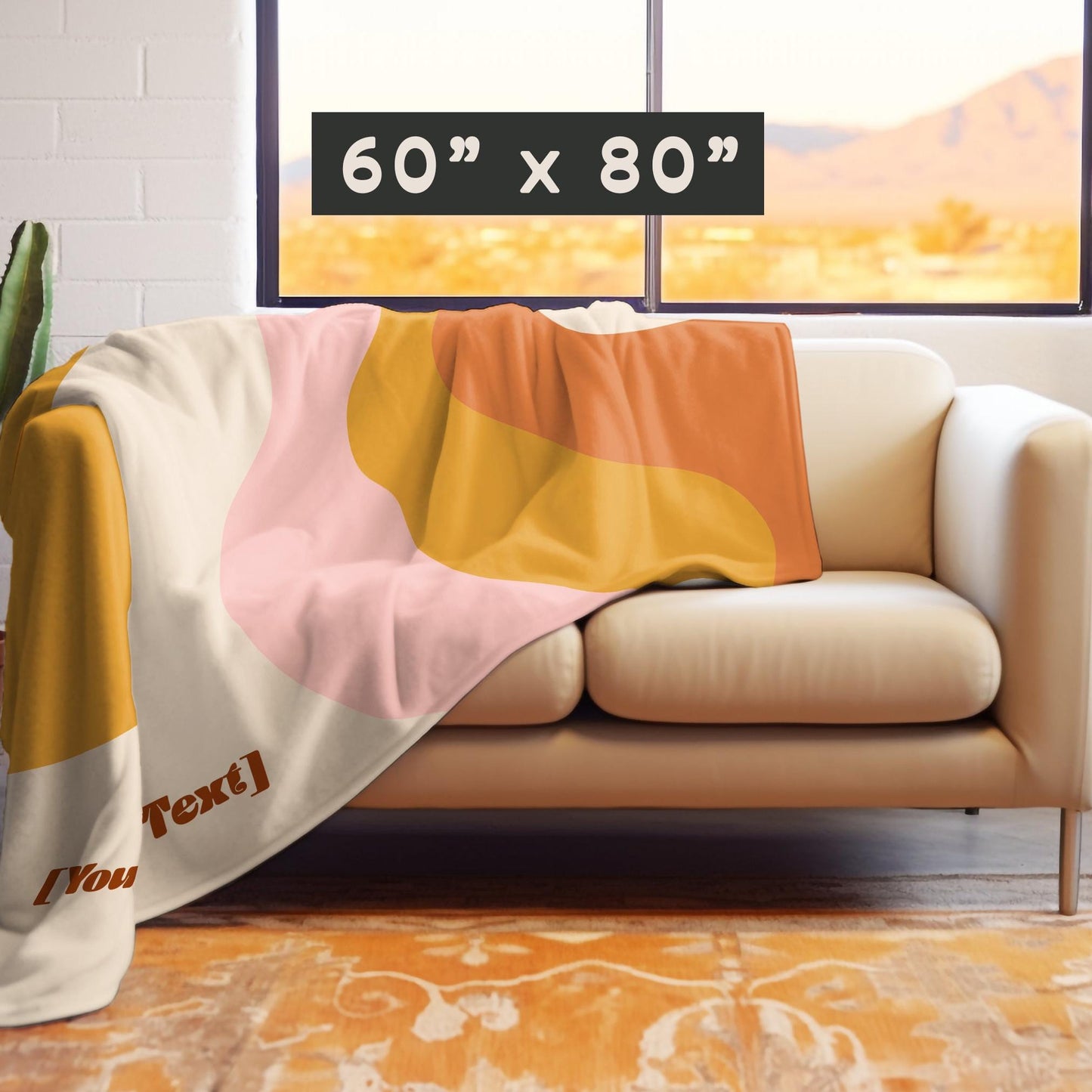 custom name blanket, blanket name gift, best blanket gift, personalized blanket, groovy font, custom blanket, custom blanket gift, name blanket, custom name birthday, custom throw blanket, midcentury blanket, vintage blanket, blanket art, 60 x 80