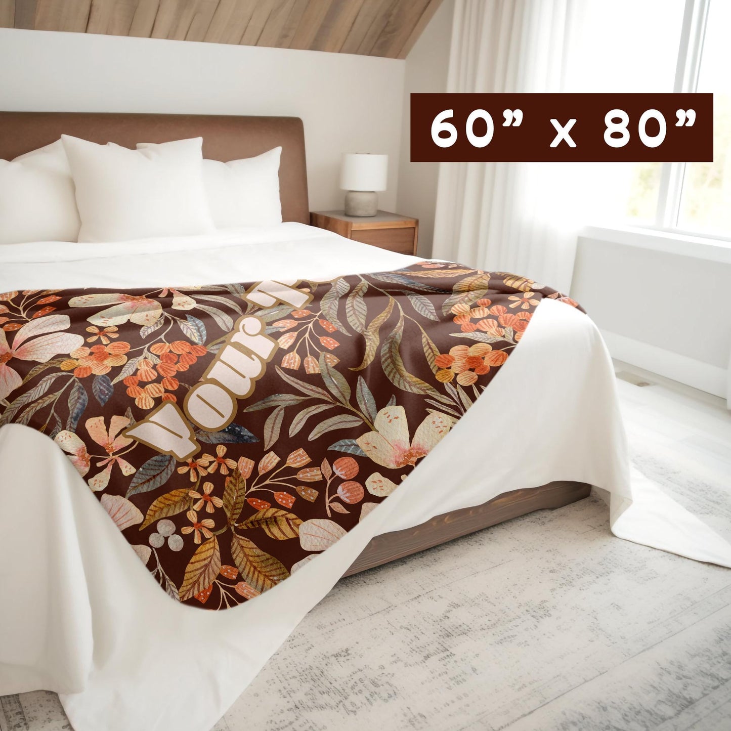 Vintage Flowers Blanket