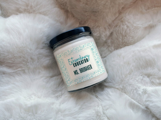 Extraordinary Educator Custom Candle