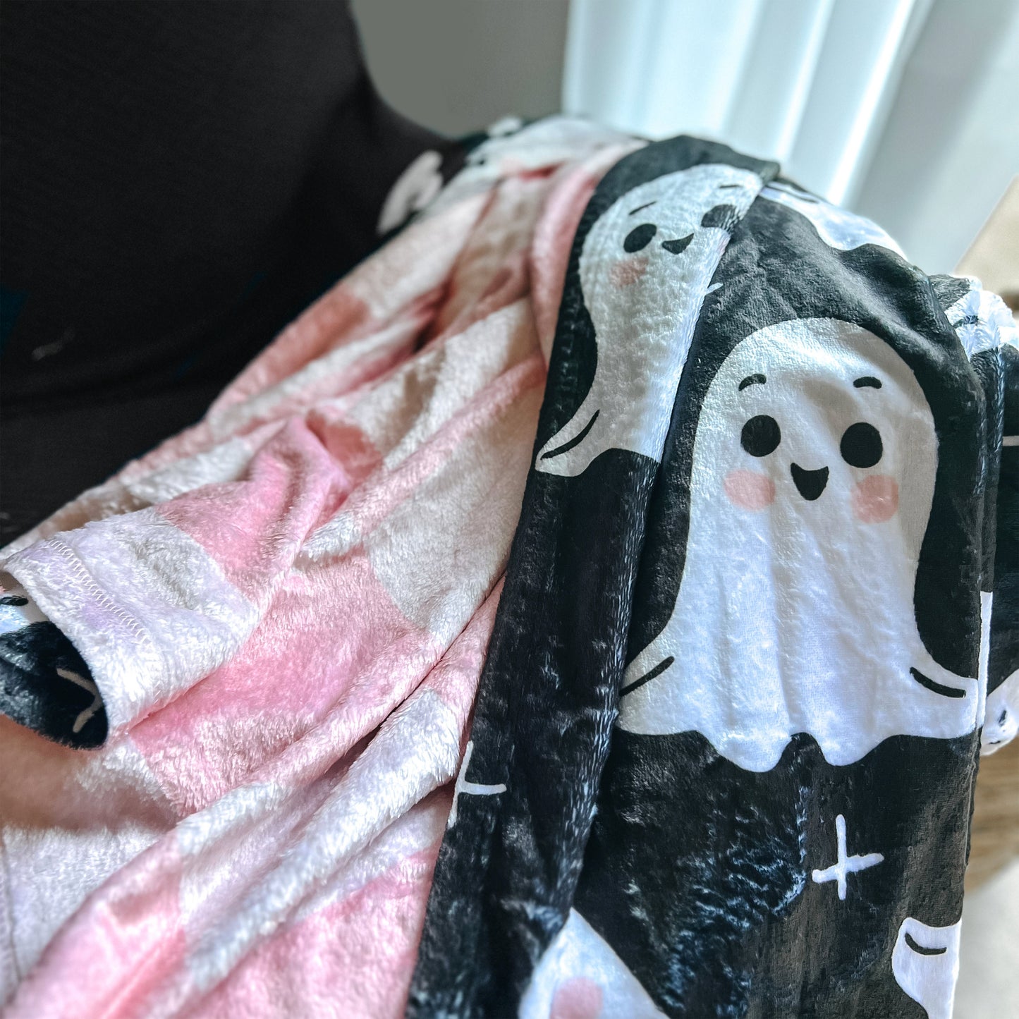 Spooky Cozy Ghost Blanket