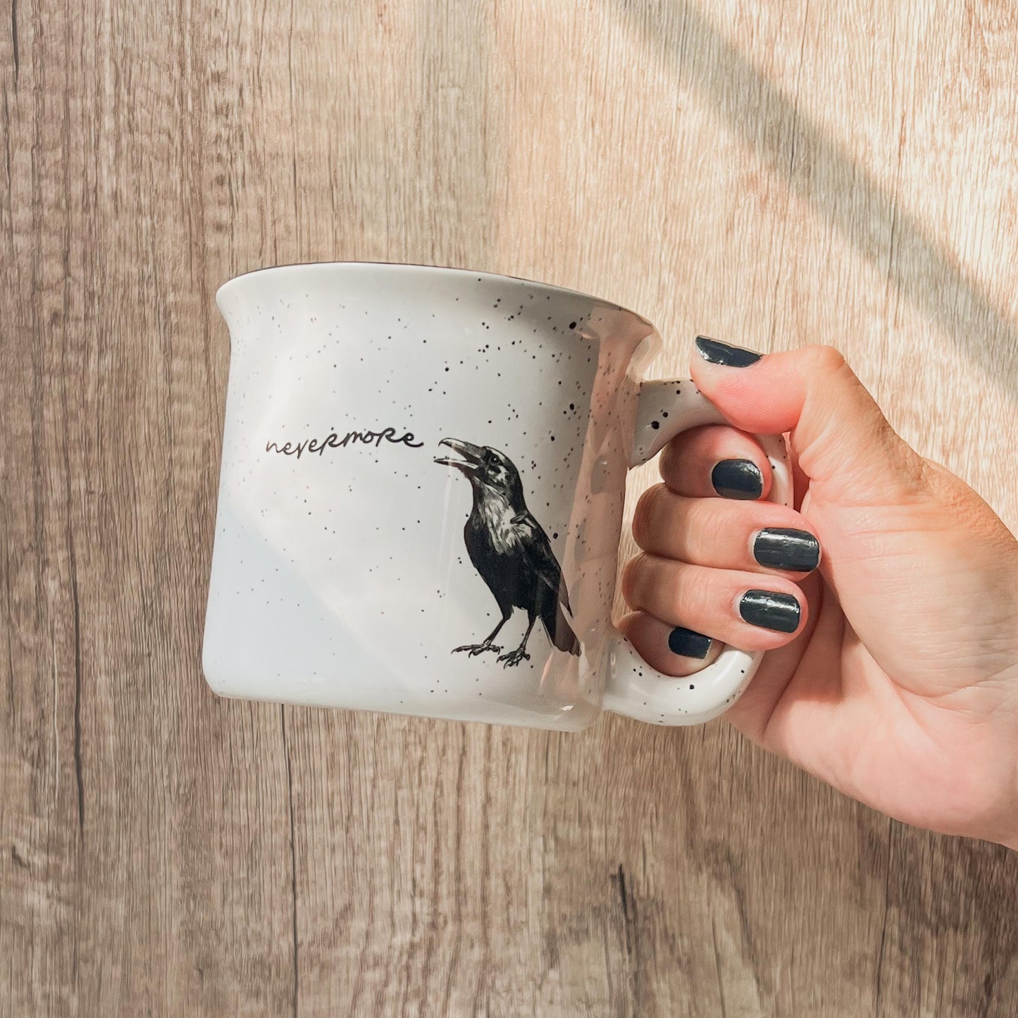 Cawing Crow Ceramic Mug