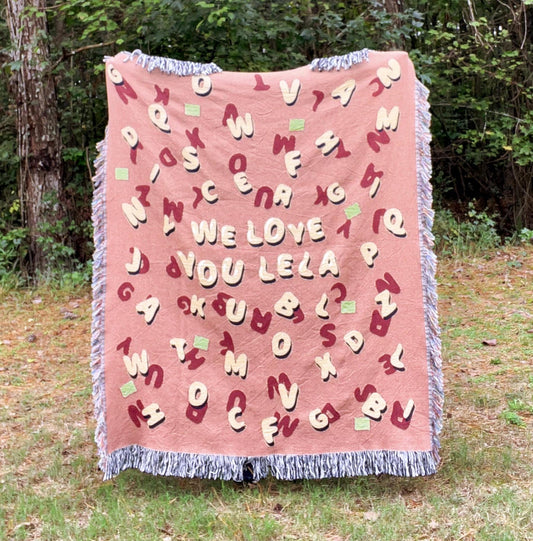 Alphabet Soup Blanket