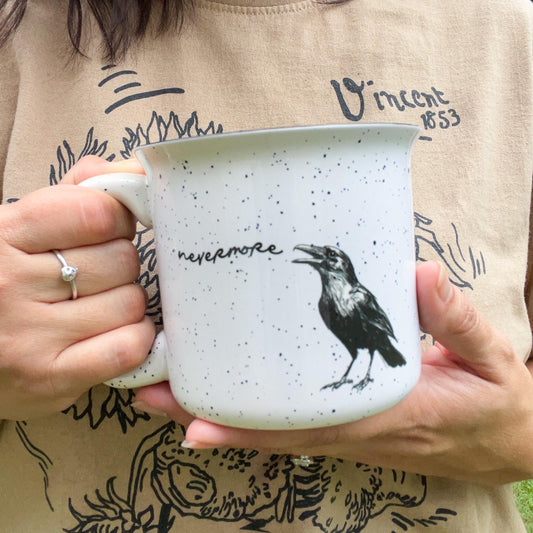 Cawing Crow Ceramic Mug